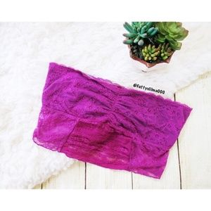 Free People lace strapless bralette